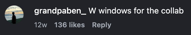 Comment: W windows for the collab